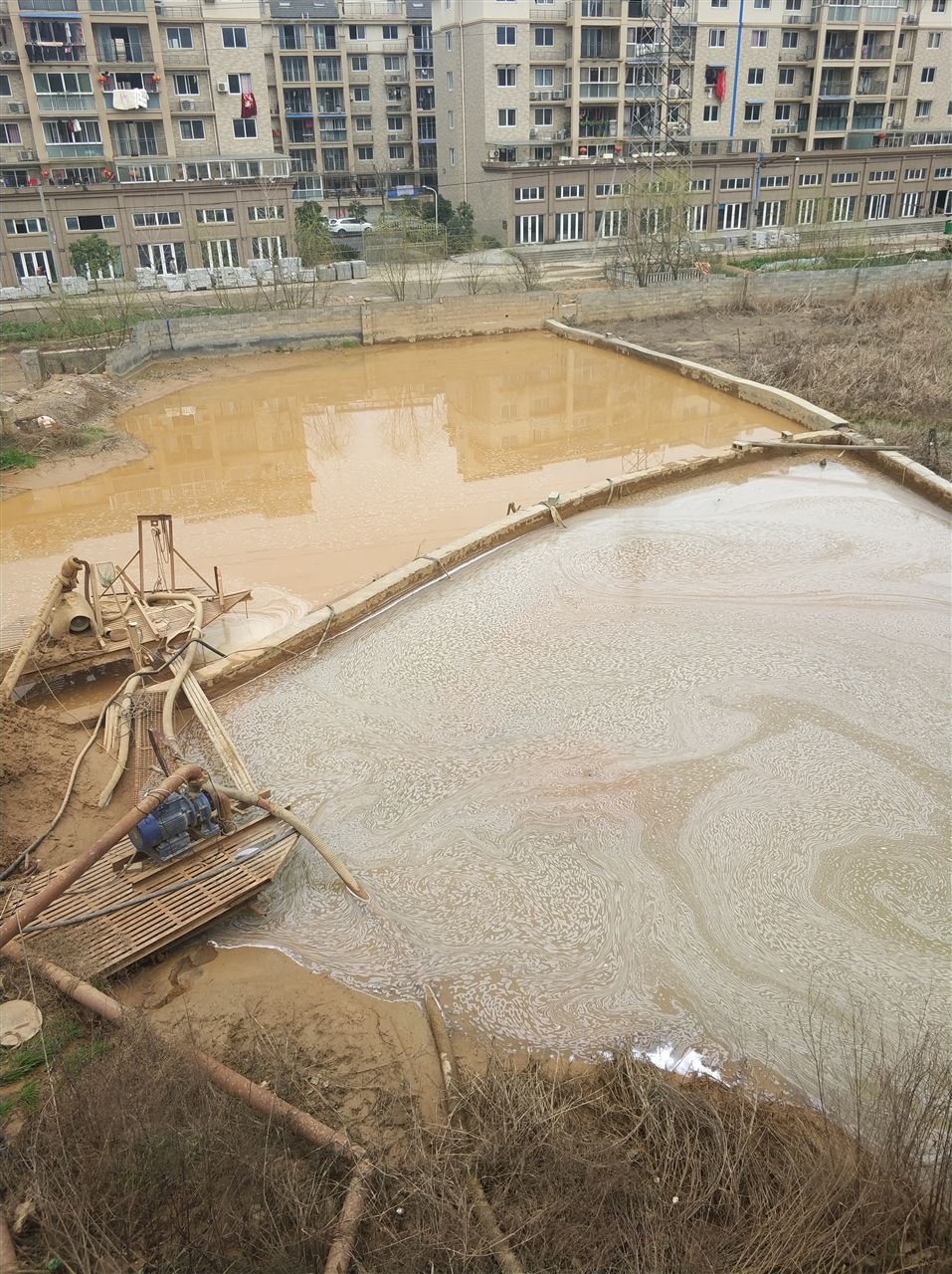 罗山沉淀池淤泥清理-厂区废水池淤泥清淤